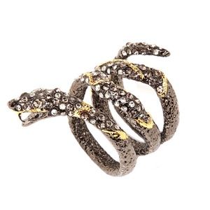 ALEXIS BITTAR • Jardin De Papillon Snake Wrap Ring